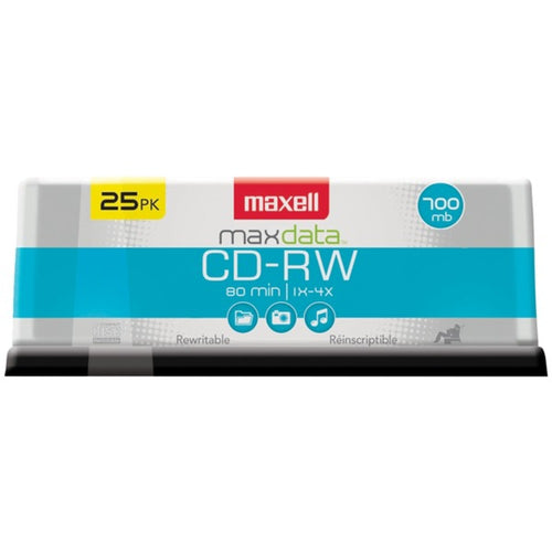 Maxell(R) 630026 700MB 80-Minute CD-RWs (25-ct Spindle)