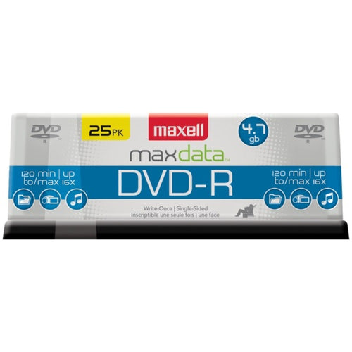 Maxell(R) 638010 4.7GB 120-Minute DVD-Rs (25-ct Spindle)