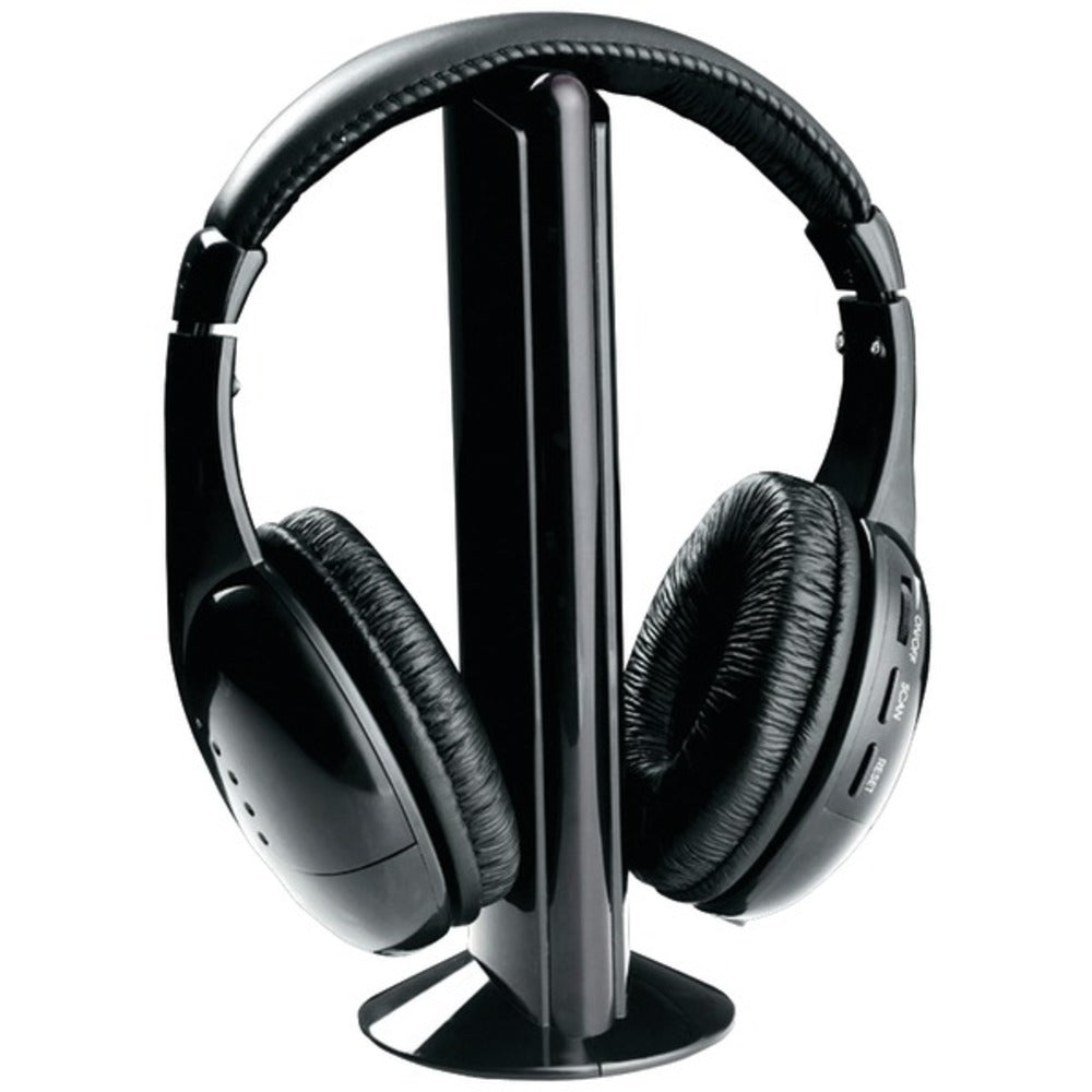 Naxa NE922A Professional 5-in-1 Wireless Headphones with Microphone &