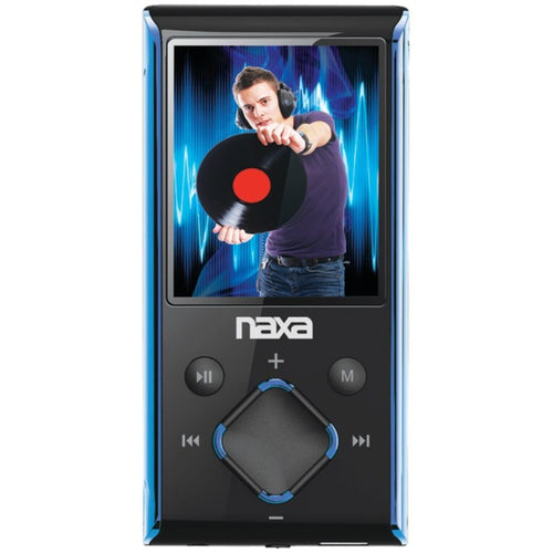 Naxa(R) NMV173NBL 4GB 1.8 LCD Portable Media Players (Blue)