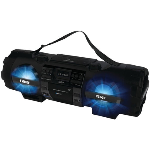 Naxa(R) NPB-262 CD/MP3 Bass Reflex Boom Box & PA System with Bluetooth