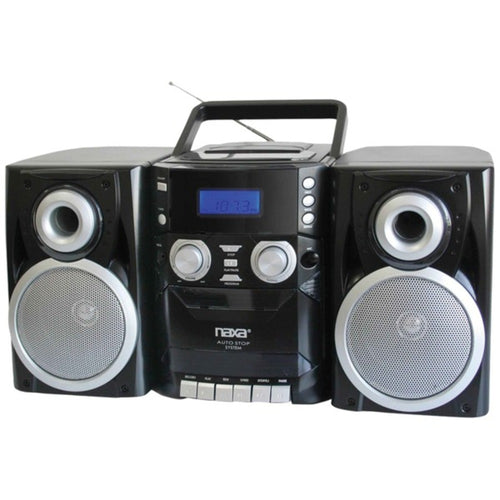 Naxa(R) NPB426 Portable CD Player with AM/FM Radio, Cassette & Detacha