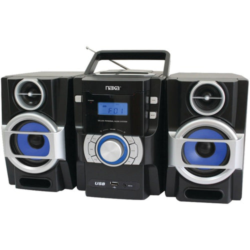 Naxa(R) NPB429 Portable CD/MP3 Player with PLL FM Radio, Detachable Sp