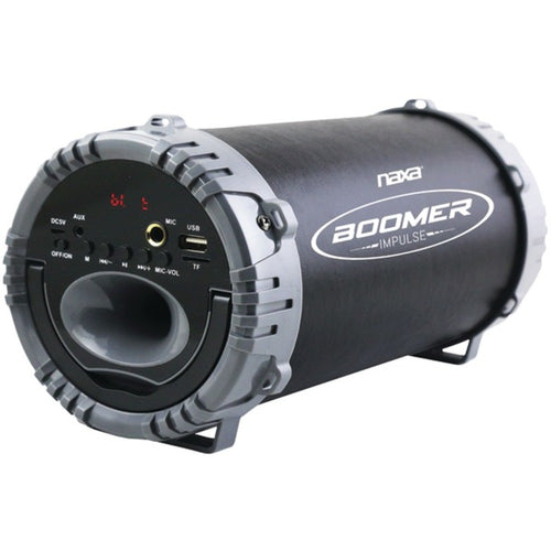 Naxa(R) NAS-3084 GRAY BOOMER IMPULSE LED Bluetooth(R) Boom Box (Gray)