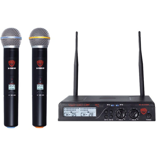 Nady(R) U-2100 HT BAND A/B Dual UHF 100-Channel Wireless Handheld Micr