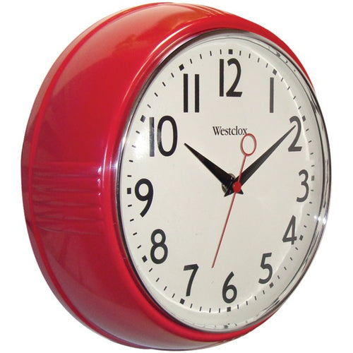 Westclox(R) 32042R 9.5 Retro 1950s Kitchen Wall Clock
