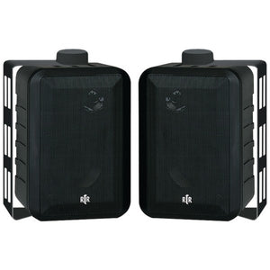 BIC America RTRV44-2 4 RtR Series 3-Way Indoor/Outdoor Speakers (Black