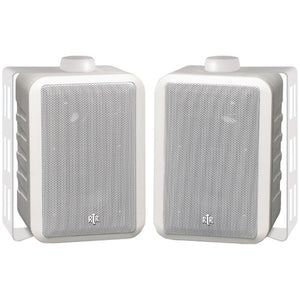 BIC America RTRV44-2W 4 RtR Series Indoor/Outdoor 3-Way Speakers (Whit