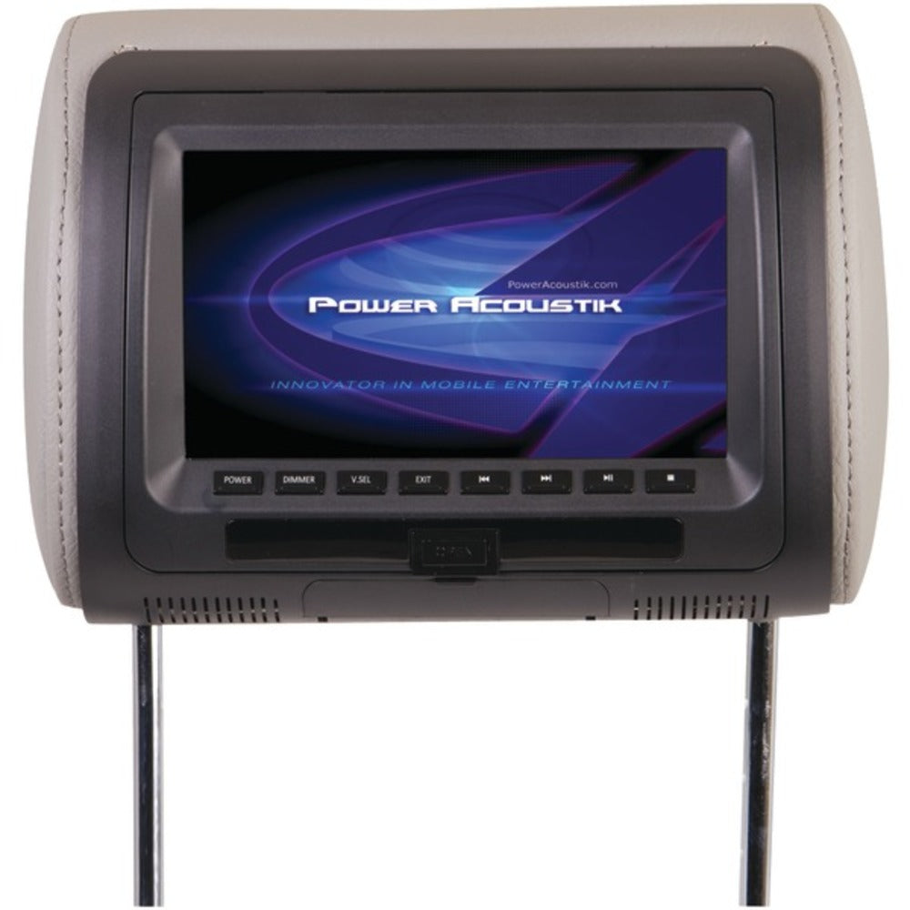 Power Acoustik(R) HDVD-71CC 7 LCD Universal Headrest Monitor with DVD,