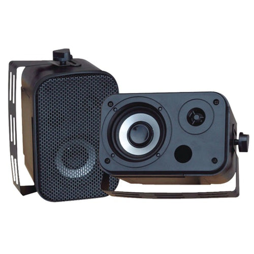 Pyle(R) PDWR30B 3.5 Indoor/Outdoor Waterproof Speakers (Black)