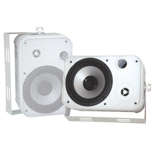 Pyle(R) PDWR50W 6.5 Indoor/Outdoor Waterproof Speakers (White)