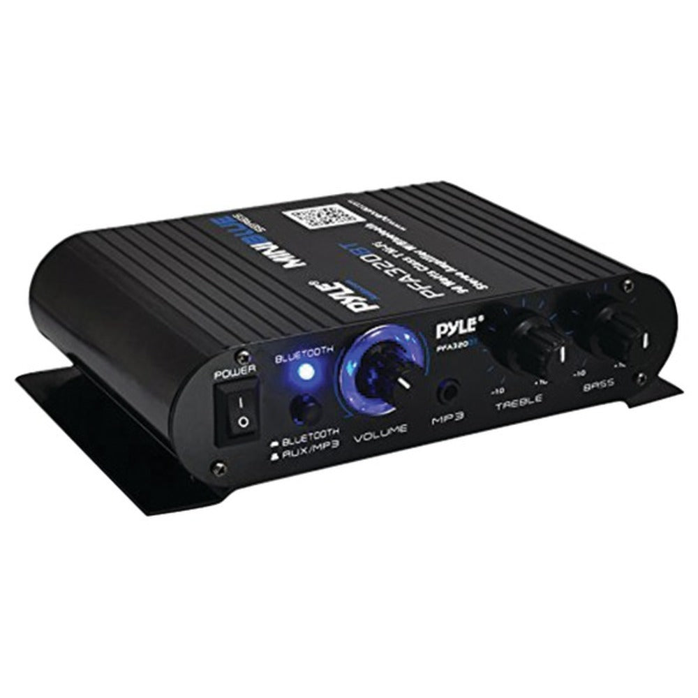 Pyle Home(R) PFA330BT 90-Watt Mini Blue Series Compact Bluetooth(R) Am