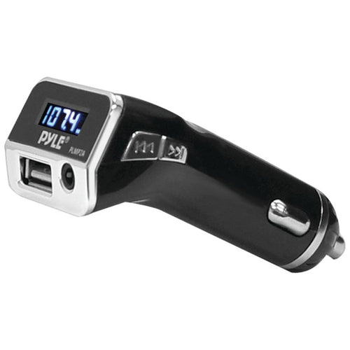 Pyle(R) PLMP2A FM Radio Transmitter with USB Port for Charging Devices