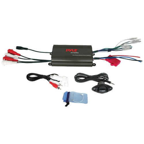 Pyle(R) PLMRMP3B Hydra Series 4-Channel 800-Watt Waterproof Micro Mari