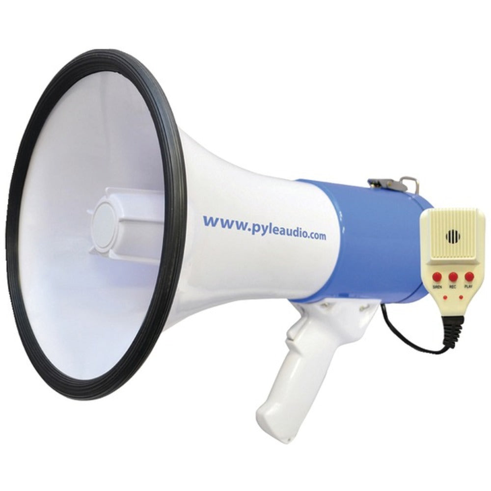 Pyle Pro(R) PMP59IR 50-Watt Megaphone Bullhorn with Record, Siren & Ta