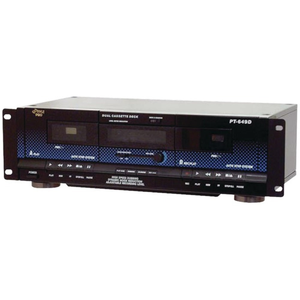 Pyle(R) PT649D Dual Cassette Deck