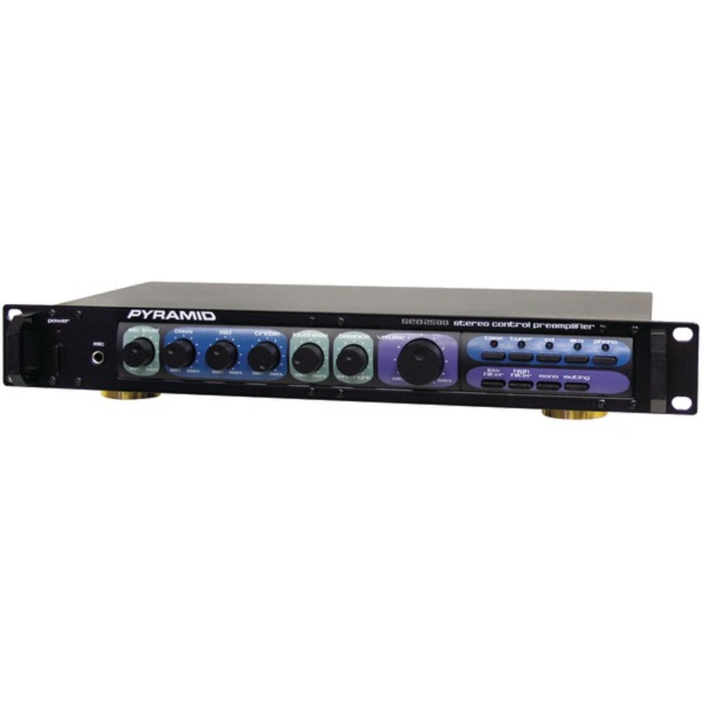 Pyramid(R) Car Audio PR2500 Professional Home Studio Preamp