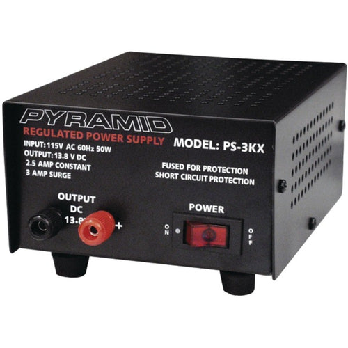 Pyramid(R) Car Audio PS3KX 2.5-Amp Power Supply