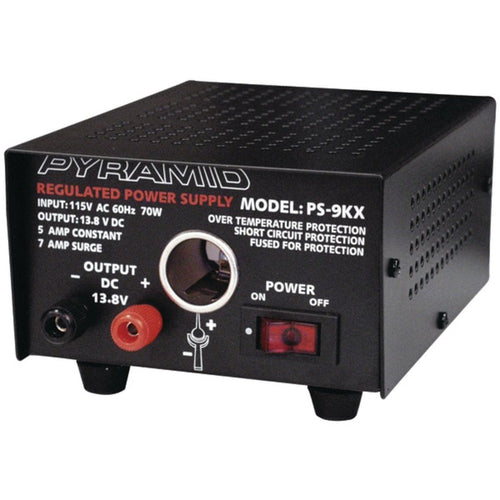 Pyramid(R) Car Audio PS9KX Power Supply (70 Watts Input, 5 Amps Consta